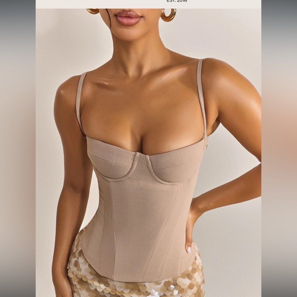 The Everly Corset in Stone
